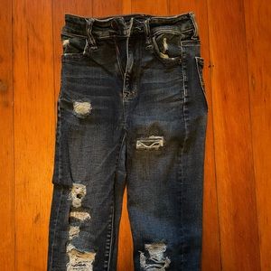 Dark wash American eagle jeggings 00 short